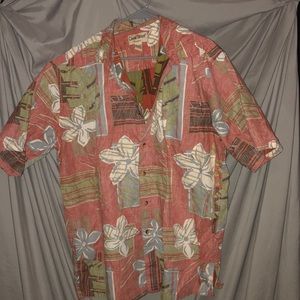 Men’s hawiian button down shirt